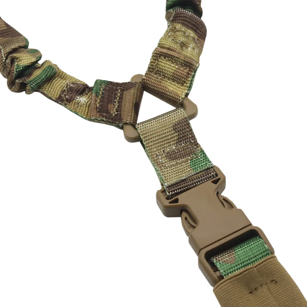 Tactical Single Point Rifle Sling 1 Point Airsoft Heavy Duty Rifle Sling Combat Shooting Gun Sling Hunting Strap