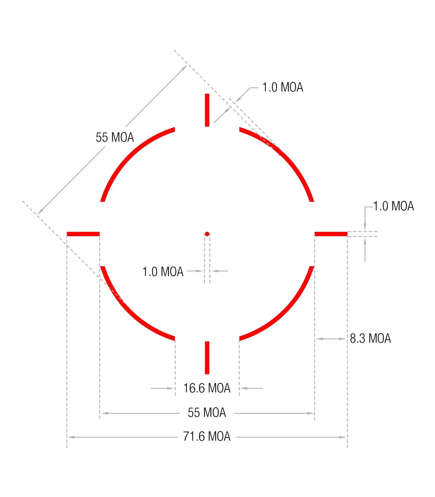 Tactical R-R HD Reflex Red Dot Sight For GLOCK Pistol Handgun Full Multi Coated Lenses Fit Rifle Airsoft Picatinny Rail Mount