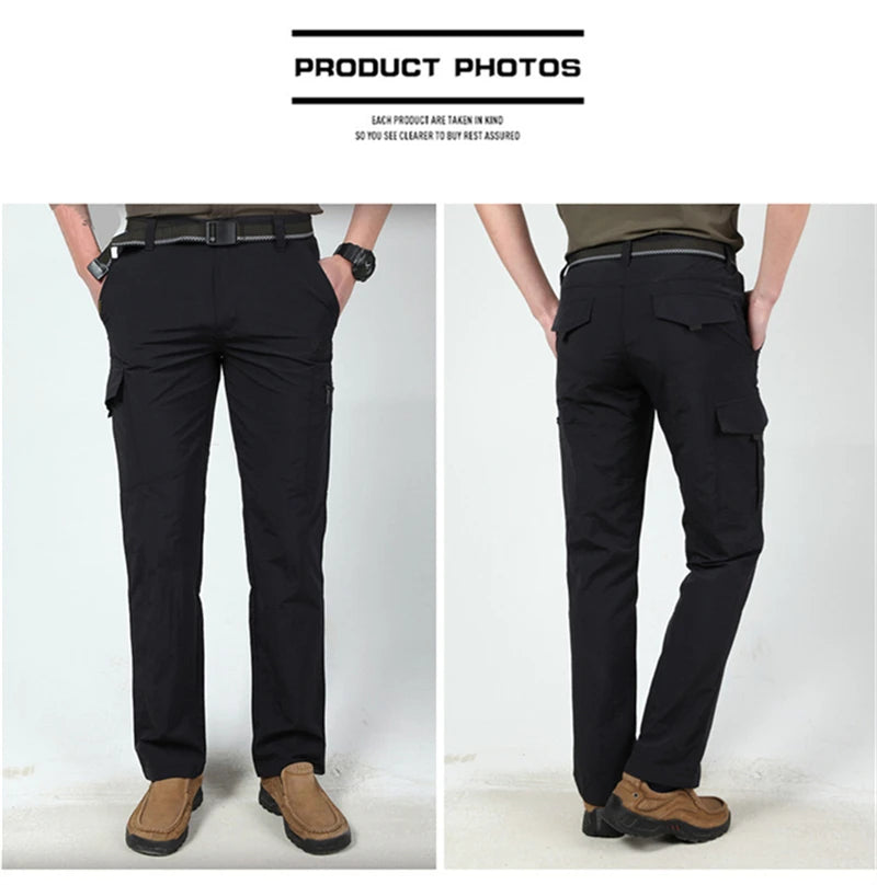 Tactical Cargo Pants Men Outdoor Waterproof SWAT Combat Military Camouflage Trousers Casual Multi Pocket Pants Male Work Joggers