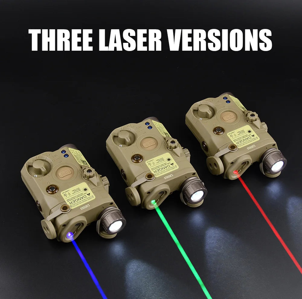 Tactical UHP AN PEQ 15 PEQ-15 LA5C Red Green Blue Dot Laser Indicator IR Fill Light Airsoft SF M600 Sureifr M600C LED Flashlight