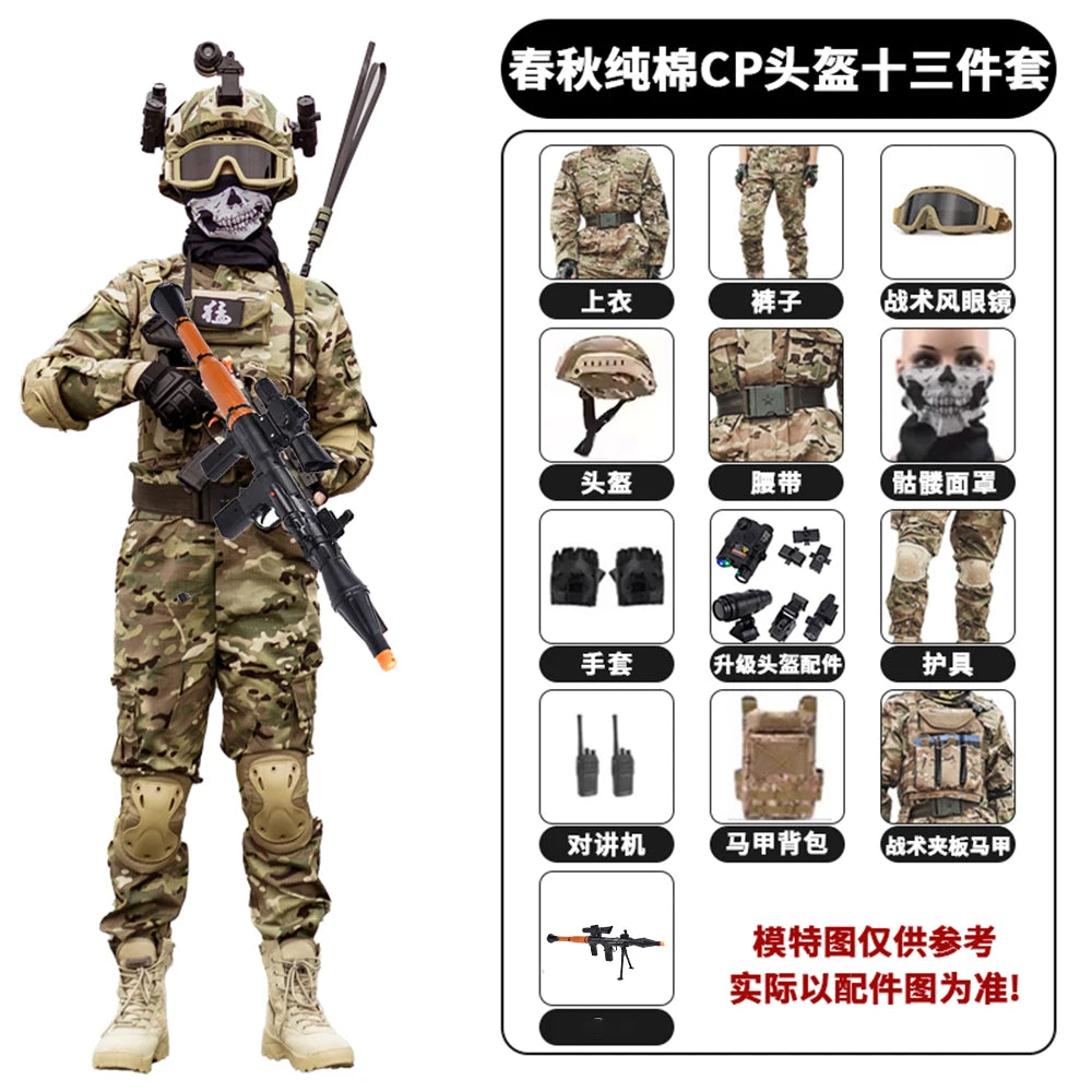 Tactical Children's Costumes Set Boys Girls Military Camping Clothing Field Role-Playing Performance Clothes  for Summer Camp