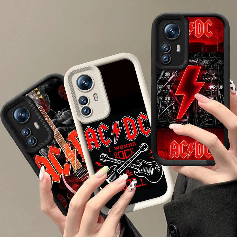 Rock Band A-Ac Music D-Dc Phone Case For Xiaomi 11 12 13 Lite 12T 13T 14T Pro Redmi A1 A2 Plus A3 9A 9C 9T 10C 12C 13C 5G 14C
