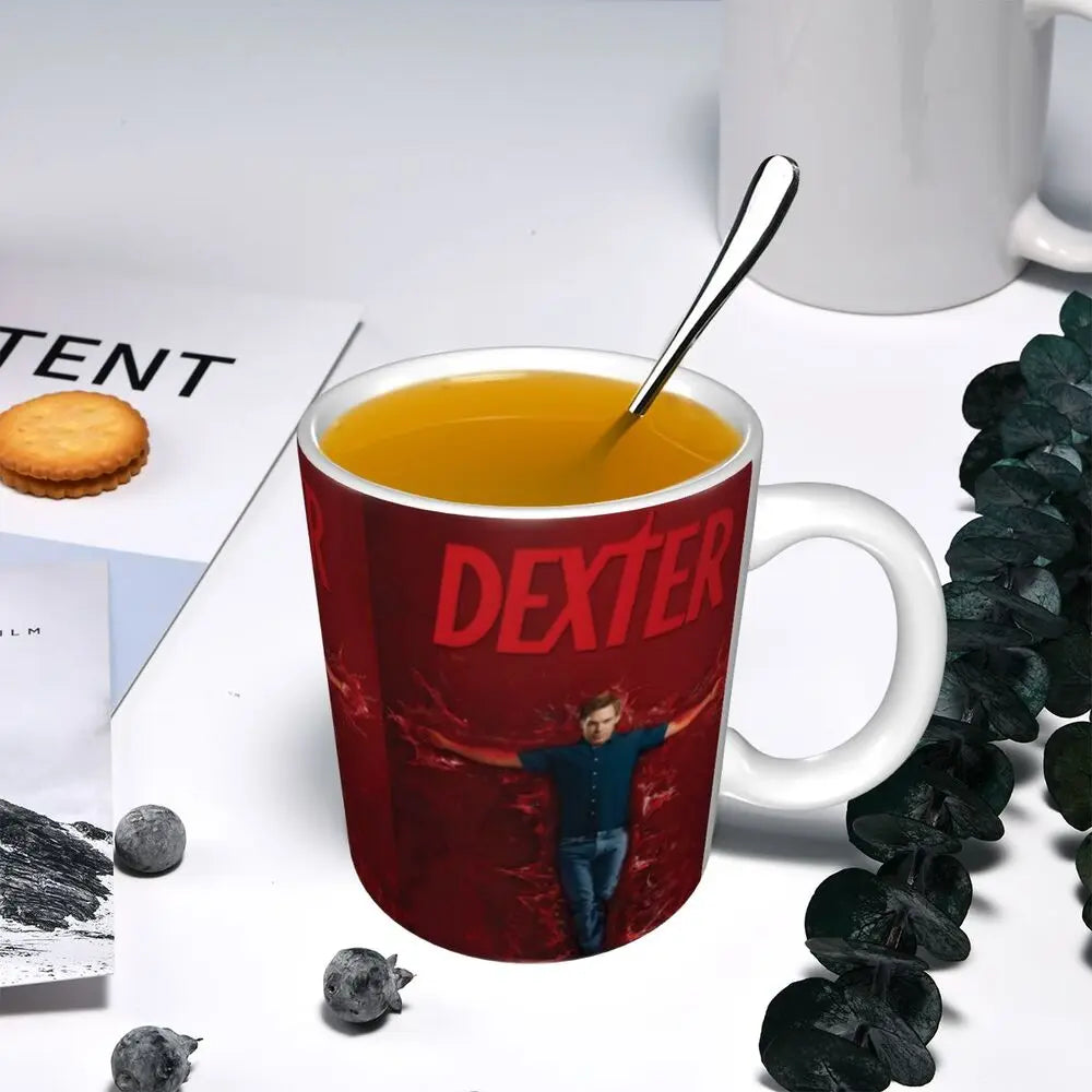 Customized Dexter Morgan Mugs DIY Movie Ceramic Milk Tea Coffee Cup