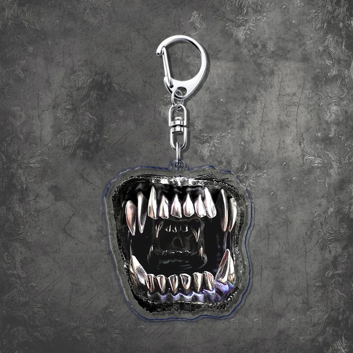 Horror Scary Classic Movie Keychain Key Chain Ring for Bag Xenomorph Sci Fi Keyring Jewelry Gamer Fans Gaming Gift