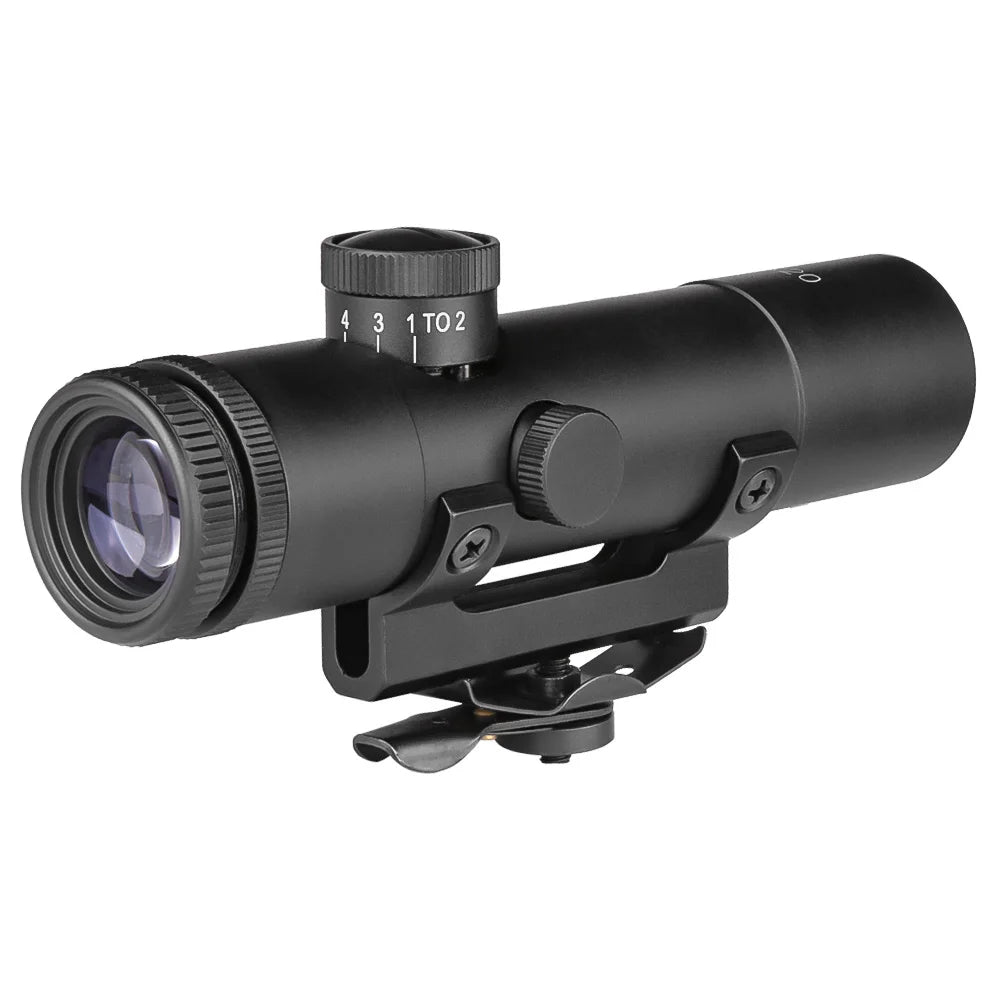 SPINA Optics 4X20 Sight Tactical Rifle Scope With BDC Turret Mil-Dot Reticle