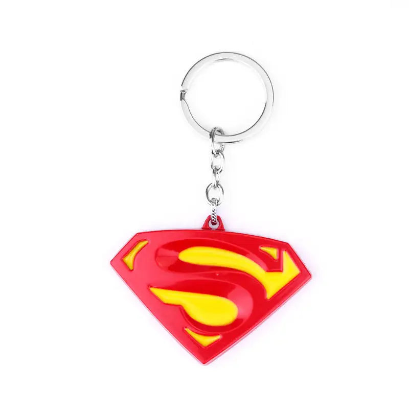 Marvel Superman keychain Cartoon Comics Avengers League Super Hero Backpack Pendant Children's Toys