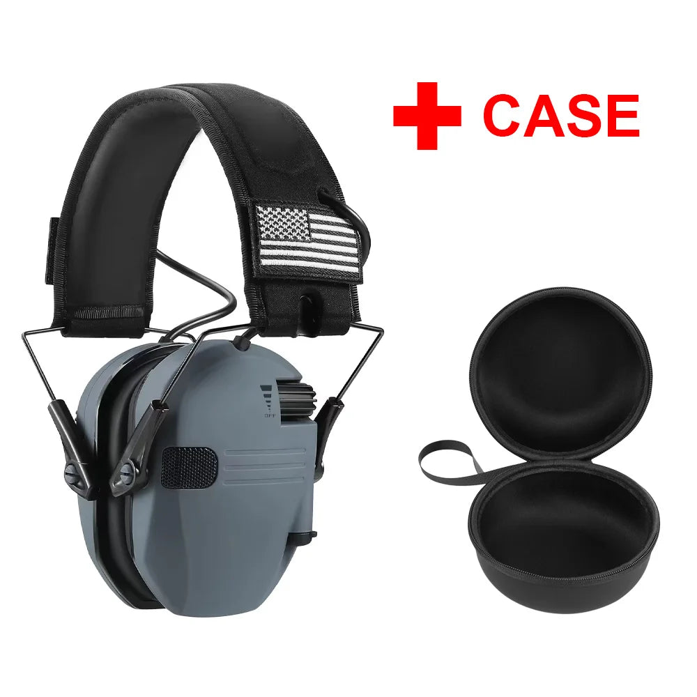 Active Hunting Tactical Earmuff with Case for Shooting Electronic Hearing protection Headset Noise Reduction hunting headphone
