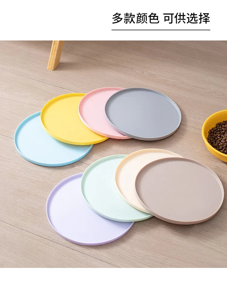 Pet meal mats are leak proof waterproof anti slip dirty and easy to cleanThey are rubber mats for cat and dog bowls and utensils