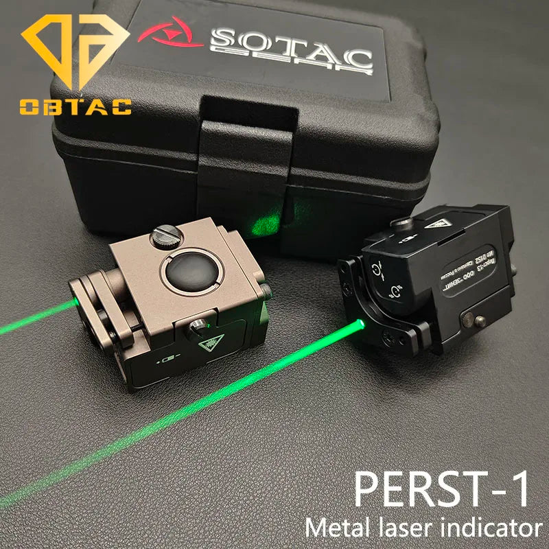 Tactical Metal Perst-1 Laser Green Dot Aiming Indicator Hunting Weapon Light Aiming Gloc G17 Lower Hanging Laser Light