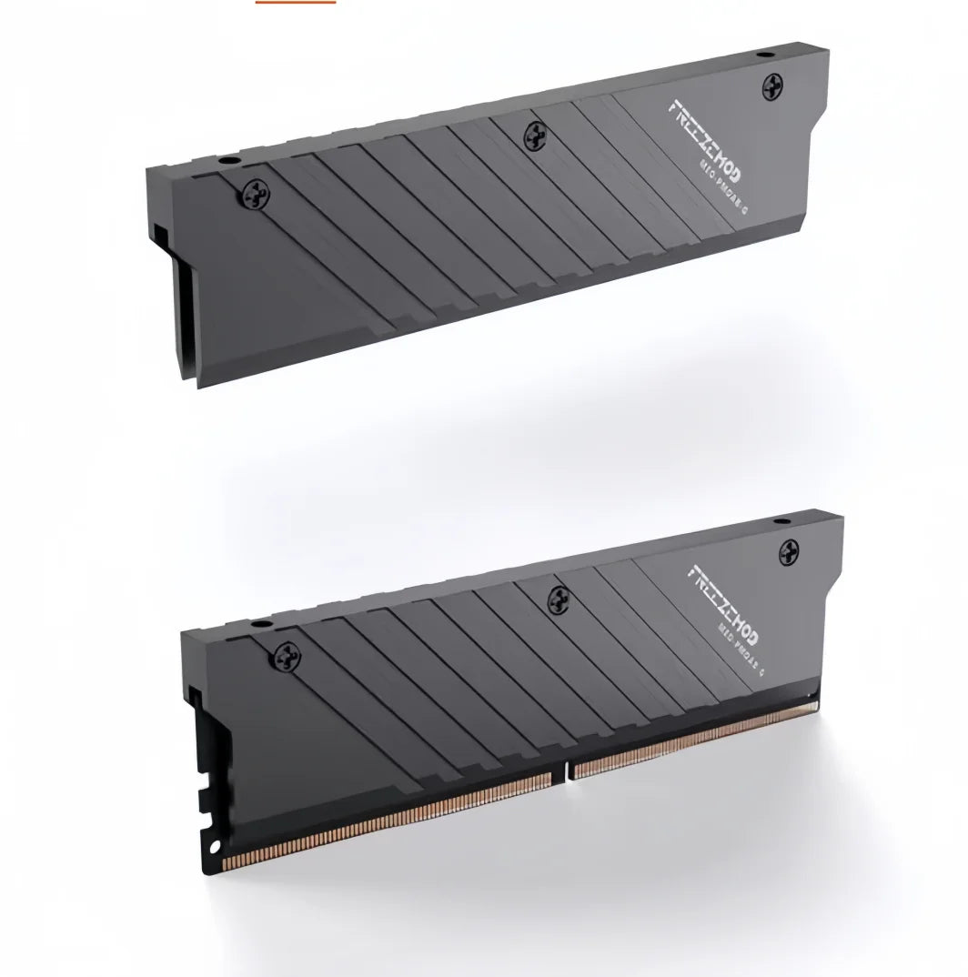 FREEZEMOD computer water cooler memory aluminum heat sink DDR5 memory vest. computer components , cooler ,2pcs/set .MEO-PM0AB-F