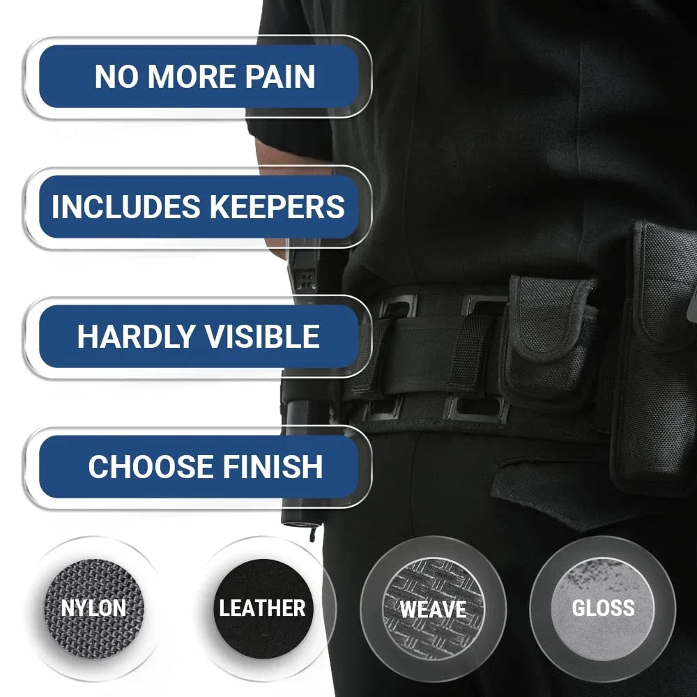 Police Tactical Belt Security Guard Belt, Versatile Military Modular Equipment System Molded Duty Belt Set for Law Enforcement
