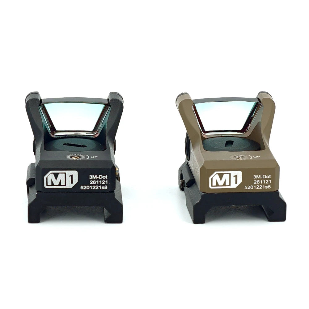 M1 Open 3MOA Green Or Red Dots Sight With Full Original Marking Tactical Airsoft Optics With 20mm Rail And universal mount