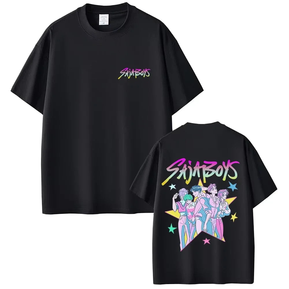 Movie KPop Demon Hunters T-shirt Rumi Mira Zoey T Shirts Saja Boys Tshirt Derpy Tiger T-shirts Men Women Fashion Casual T Shirt