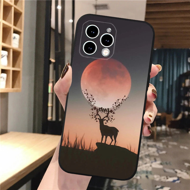 Hunting Deer Phone Case For iphone 17 Pro Max Air 16 15 14 13 Pro Max 15 16 Pro 15Plus