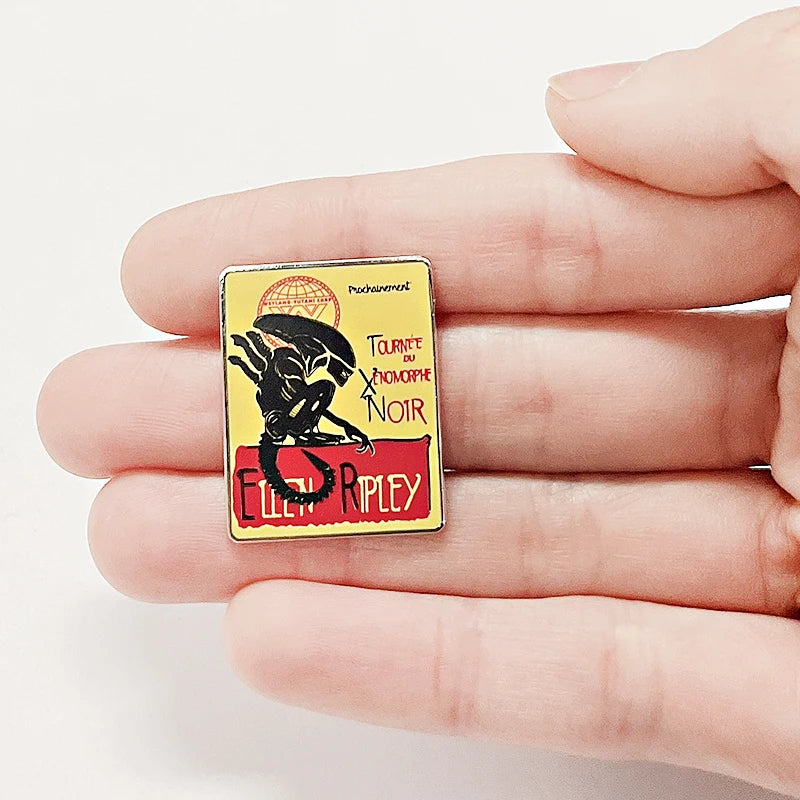 Ellen ripley xenomorphe enamel pin vintage movie poster badge Jewelry Collectibles gifts