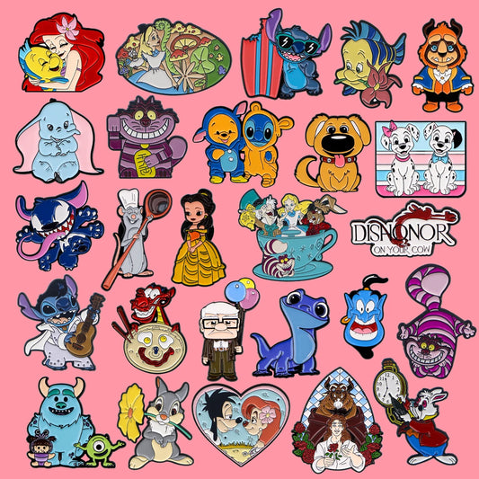 Classic Movie Characters Enamel Pins Cartoons Anime Badges For Bags Jeans Clothes Jackets Backpack Hoodies Lapel Pin Kids Gifts