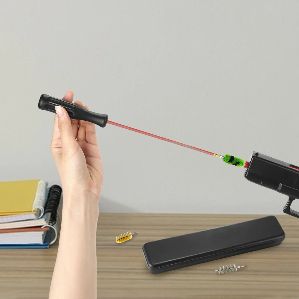 Tactical Gun Cleaning Kit 6Pcs Shotgun Cleaning Tool Gun Barrel Cleaning Brush Kit for 10/12/16/20/28/410 GA Gauge Shotgun