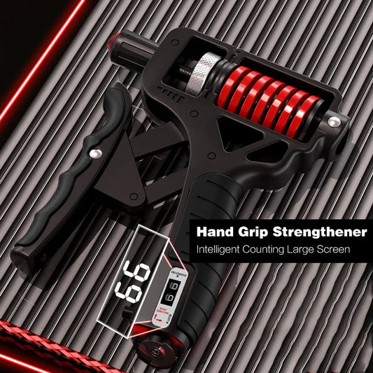 Grip Strength Trainer, Hand Grip Strengthener, Adjustable Resistance Forearm Strengthener, Perfect for Musicians Athletes