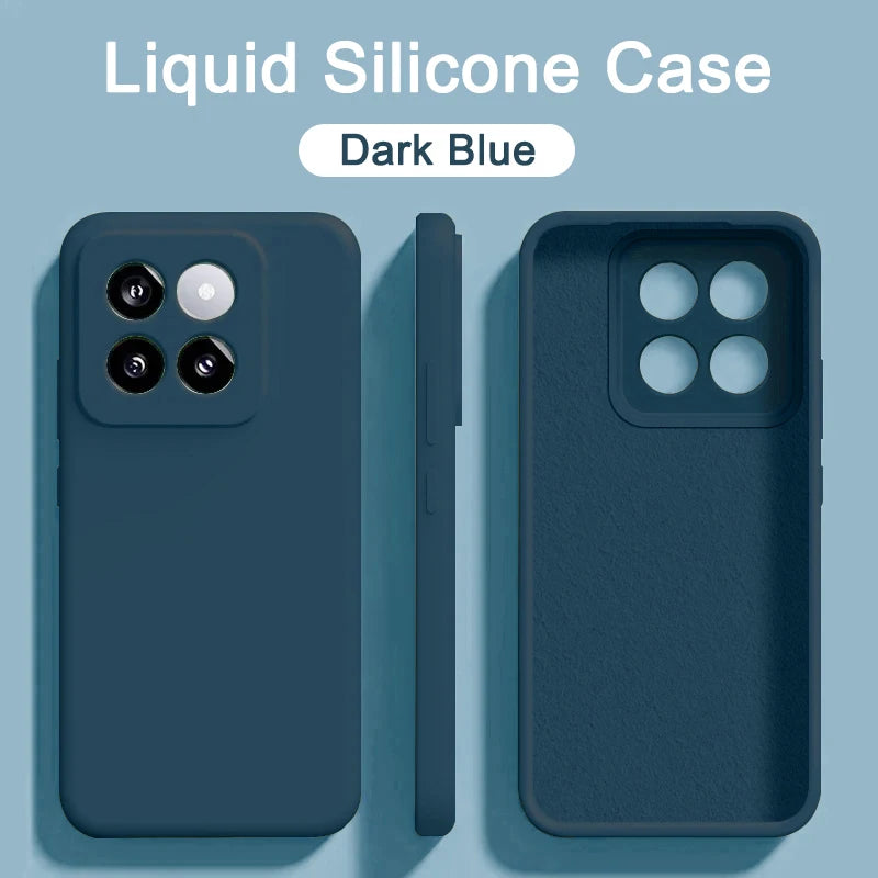 Original Liquid Silicone Phone Case for Xiaomi Mi 13 14 11T 12T 13T Pro Cases Mi 13 12 12S 11 14 Pro Ultra Lite 12X Back Cover