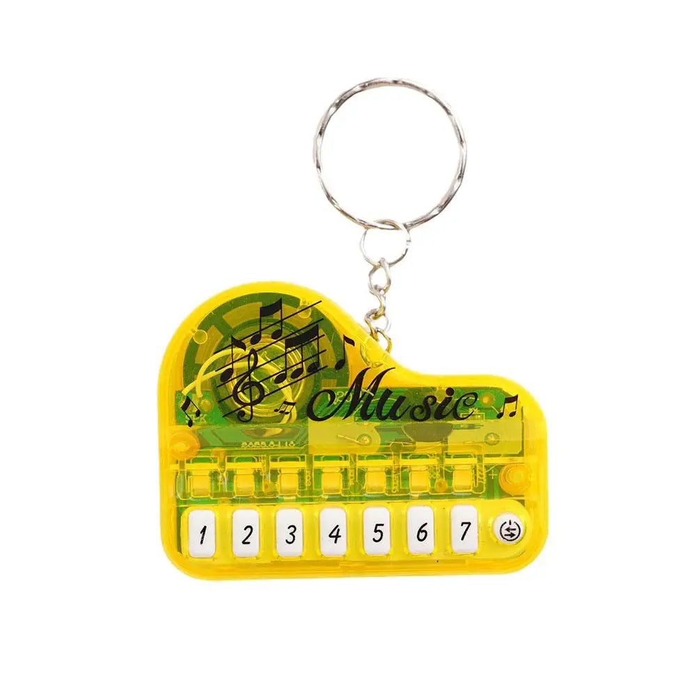 Piano Keychain Musical Instrument Toy Portable Mini Playable Keyboard Piano Jewelry Friend Music Gift Keychain Lover Electr I1K9