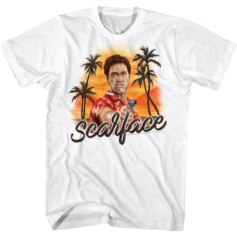 Scarface Tony MontanaT-Shirt Movie Joint Scarface Pacino Men's T-Shirt Comfortable and Breathable Y2K