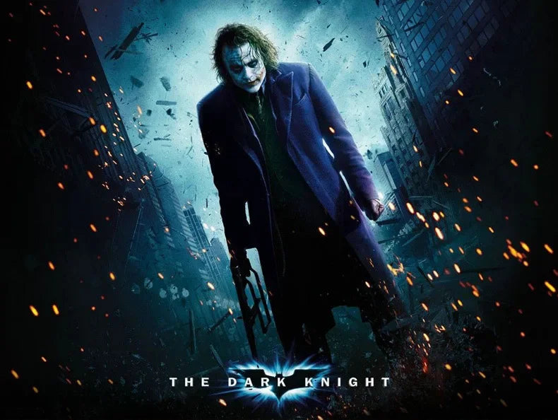 Movie&tv Dark Knight Joker Clown Cosplay Costumes Joker Heath Ledger Suit Purple Jacket Uniform Halloween Costumes Clothing