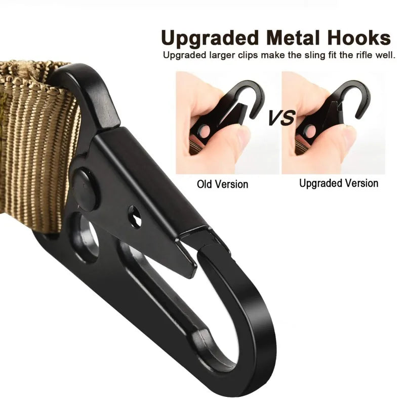 Tactical 3 Point Rifle Sling - AR15 Shotgun Airsoft Gun Belt Paintball Military Shooting Hunting Adjustable Strap