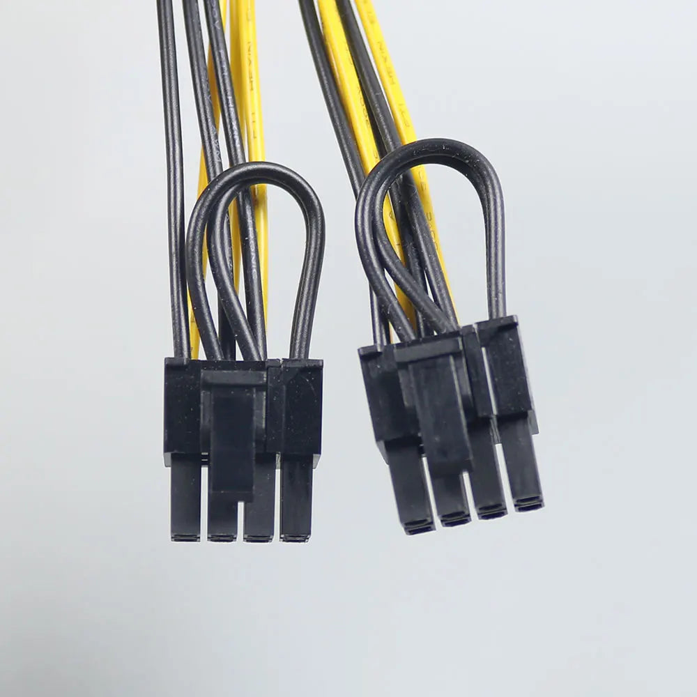 PCI-E 6-pin To Dual (6-pin/8-pin) 6+2-pin Power Splitter Cable Graphics Card PCIE PCI Express 6Pin To Dual 8Pin Power Cable
