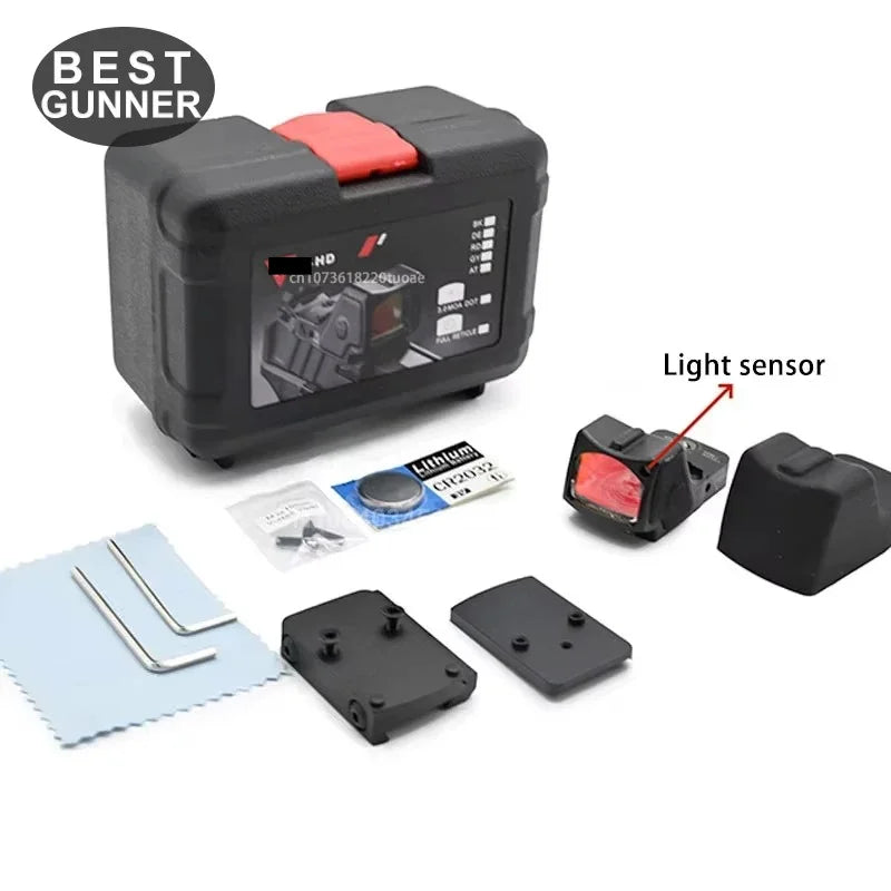 Tactical R-R HD Reflex Red Dot Sight For GLOCK Pistol Handgun Full Multi Coated Lenses Fit Rifle Airsoft Picatinny Rail Mount