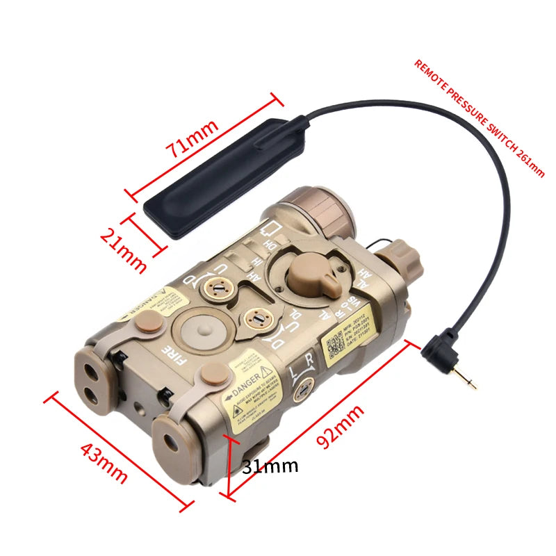 Tactical Metal NGAL Red Dot Green Blue Indicator Surefir M300A M600C Dual Function Switch Fit 20mm Rail Airsoft Hunting Laser
