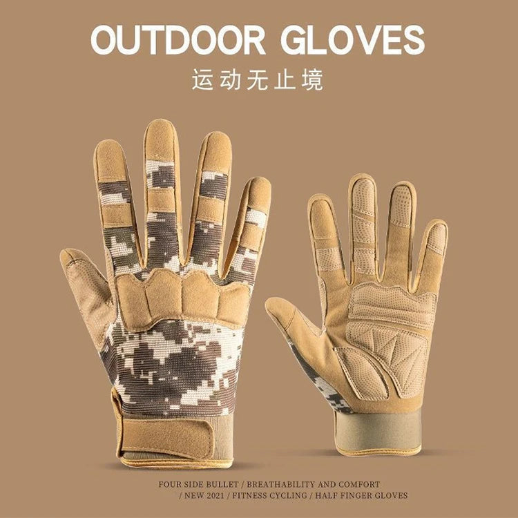 Tactical Gloves Touchscreen Sports Fitness Hunting Full Finger Hiking Gloves Protective Gear Special Gloves