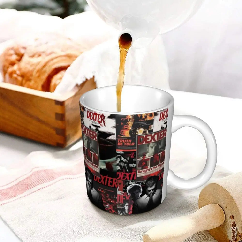 Customized Dexter Morgan Mugs DIY Movie Ceramic Milk Tea Coffee Cup