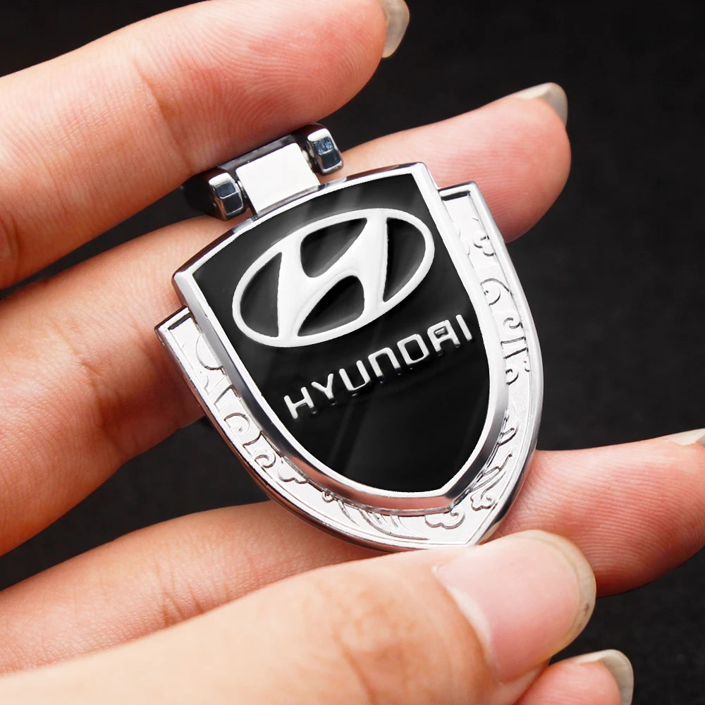1PC Car Keychain Shield Butler Home Keychain For Hyundai Elantra Accent Sonata Tucson Kona Santa Fe IONIQ 5 IONIQ 6 N Line
