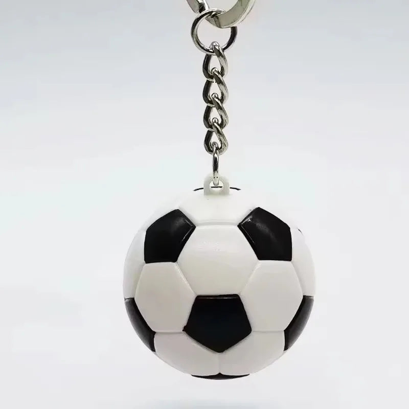 3D Sports Football Keychains Plastic Souvenirs PVC Keyring Men Soccer Fans Keychain Pendant Bag Hanging Decoration Fans Gift