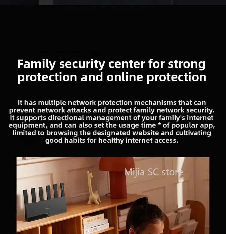Xiaomi Mijia Router BE6500 WiFi 7 6500M Full 2.5G Network Port 4-core Qualcomm Processor loT Smart Linkage Network Security Home