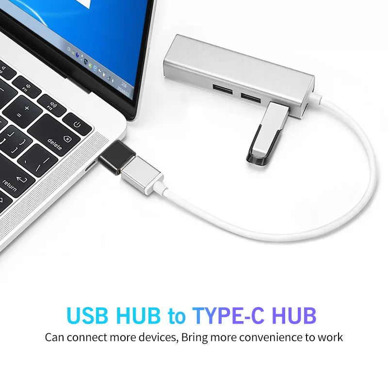 Type C To Usb OTG Adapter 2.0 Micro Usb Phone Adapter Usbc Smartphone Laptops To Usb Mouse Gamepad Flash Disk Otg Plug