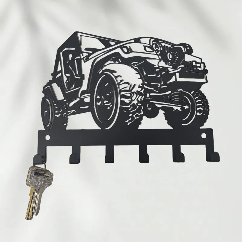 Car Keychain Wall Mounted，Easy to Install，Key Hook，Features a durable coating，Suitable for home organization and decoration