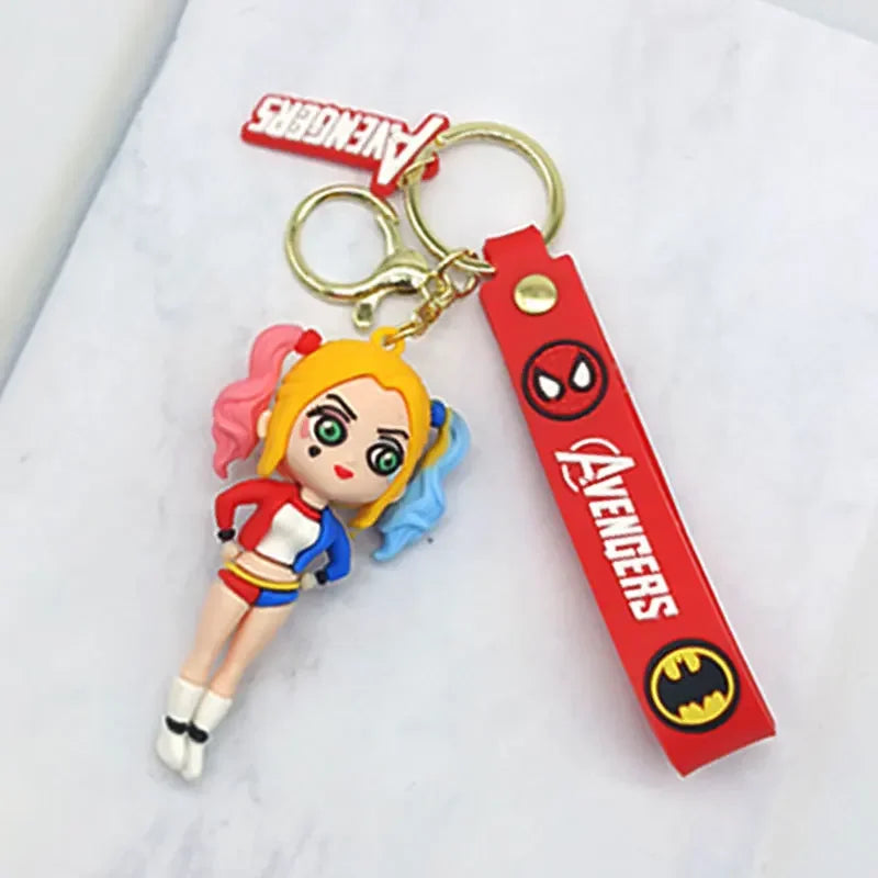 Fashion Cartoon Keychain Cute Gilr Fantasy Key Chain Women Bag Pendant Ornaments Girlfriends Car Keyring Gifts Accessories