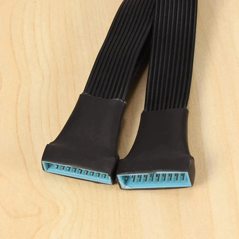 Motherboard USB 3.0 19PIN Header 1To2 Extension Splitter Cable 19Pin 20Pin Internal Extension Header Adapter Cable 15Cm