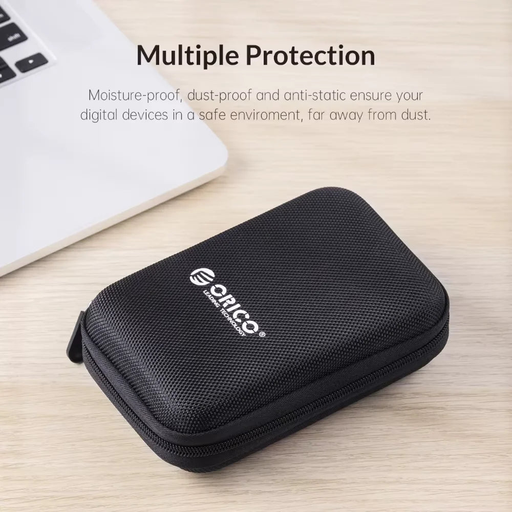ORICO 2.5 Inch HDD Box Protection Package Portable Hard Drive Bag for External Portable hdd box case storage Bag Blue/Red/Black