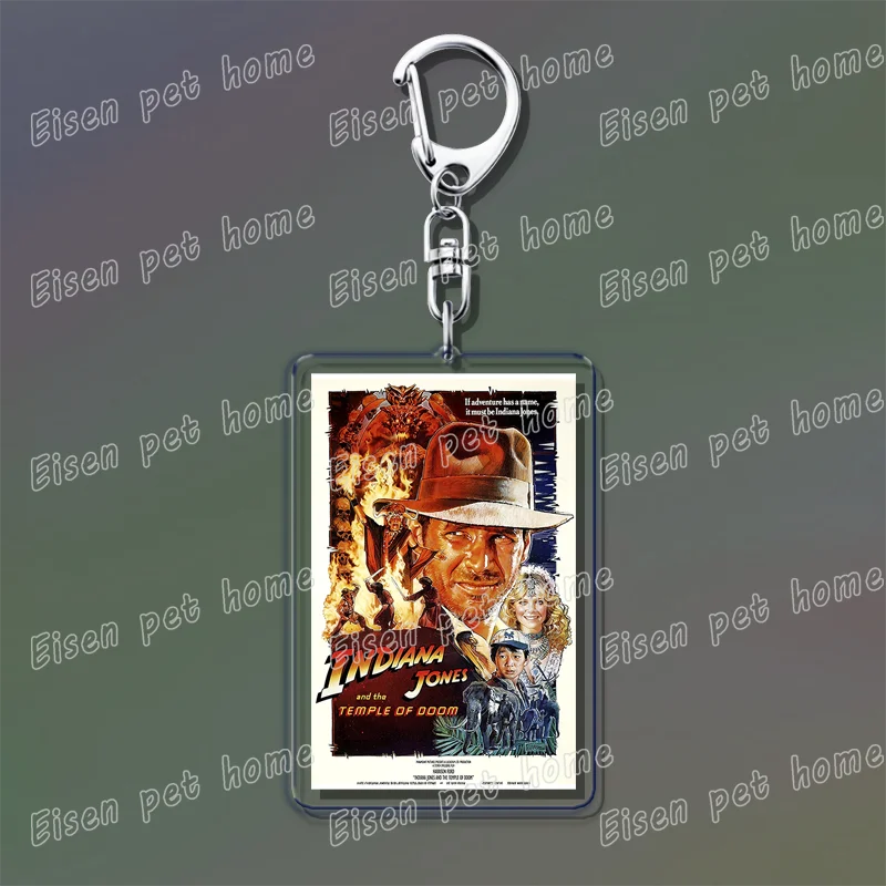 Popular Classic Movies Keychains for Accessories Bag Jaws Fight Club Avatar Films Pendant Key Chains Keyrings Jewelry Fans Gifts