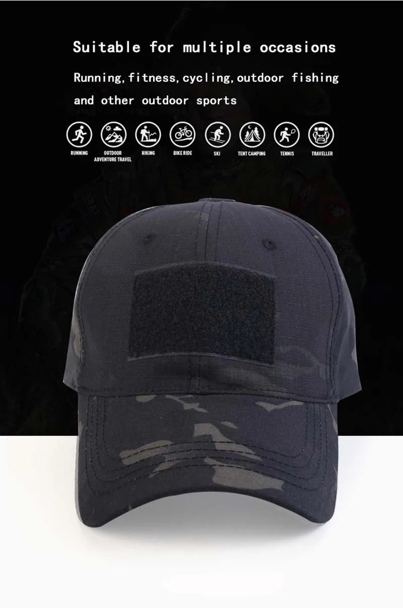 Tactical CP  Outdoor camouflage hat Baseball hat Hunting hat Sports hat Bicycle hat Men Women Adult hat Duck tongue hat