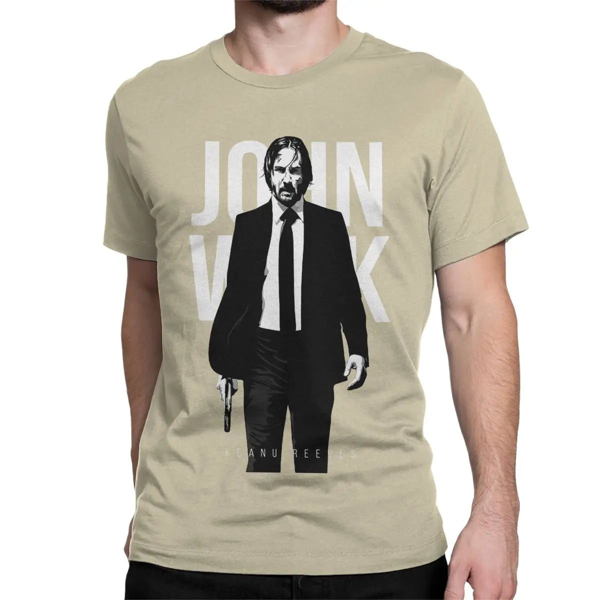 Vintage John Wick Movie T-Shirts Men Women Crew Neck Pure Cotton T Shirt Short Sleeve Tee Shirt 4XL 5XL Tops
