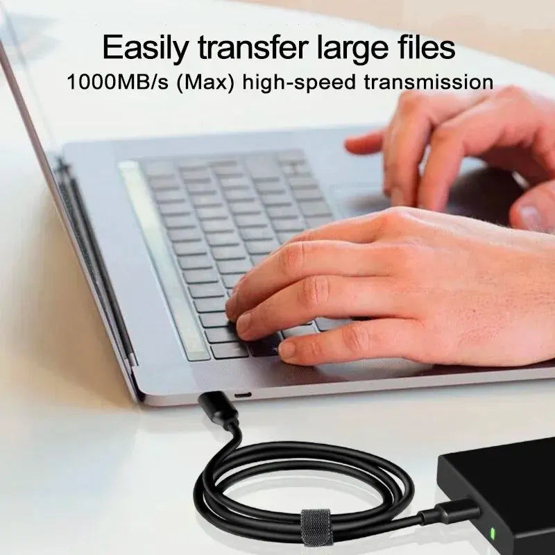 USB3.2 10Gbps Cable USB Type A to USB C 3.1/3.2 Gen2 Cable Data Transfer USB C SSD Hard Disk Cable 3A 60W QC 3.0 Fast Charging