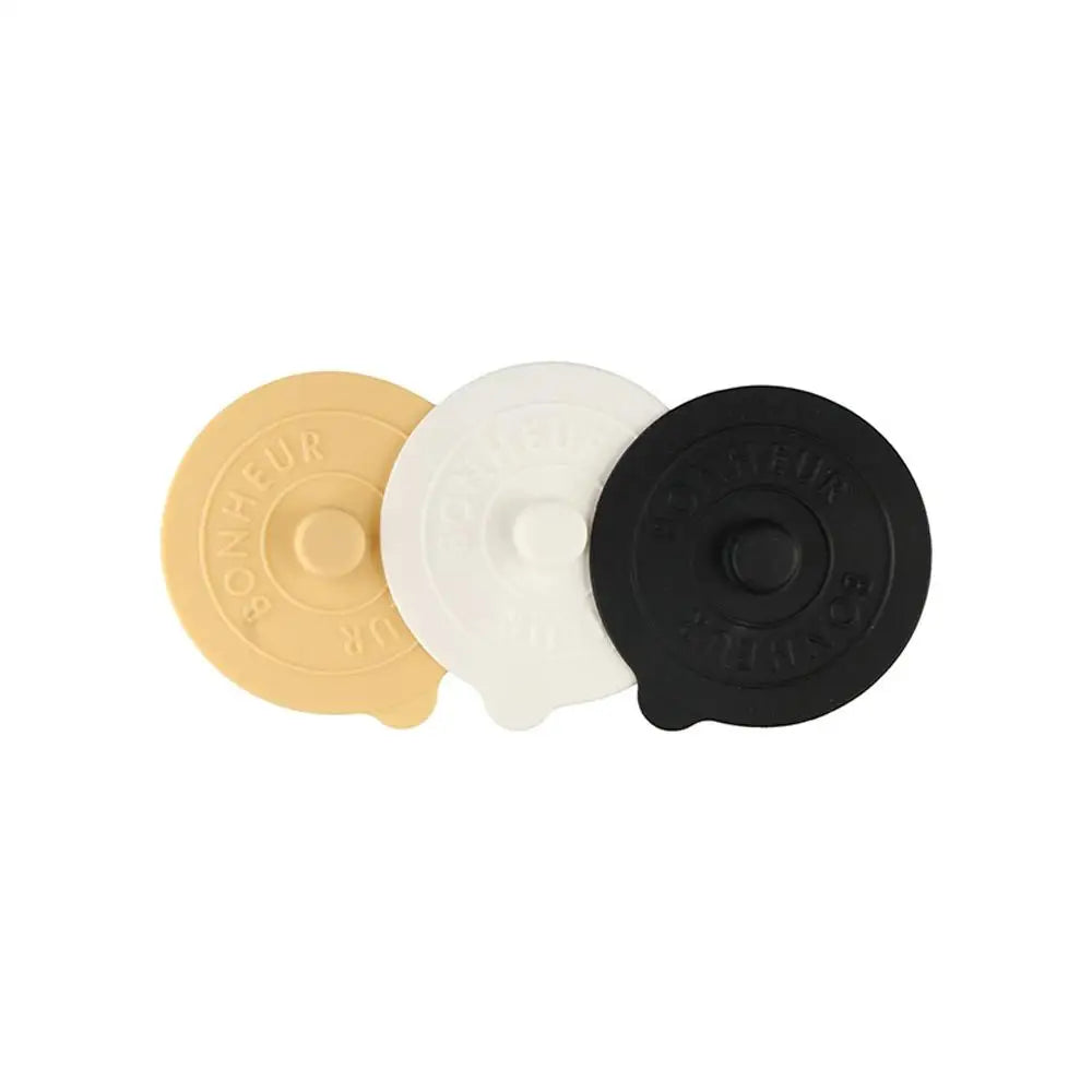 Mugs Lid With Convex Handle Silicone Glass Cup Cover Dustproof Heat-Resistant Cup Lid Universal Round Mug Sealed Cap Pantry