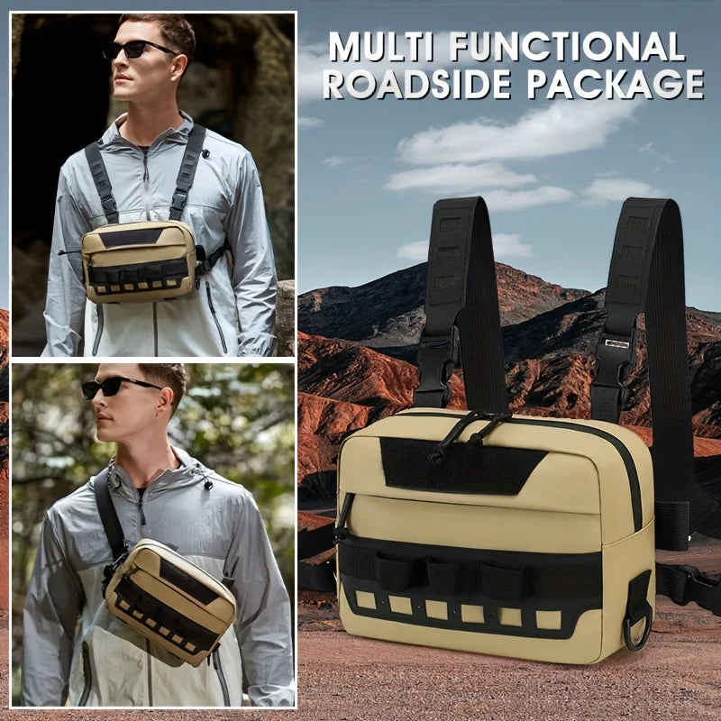 Tactical Vest Backpack - Large Capacity Multi-Functional Outdoor Bag   for Hunting Fishing Tactical Use Mixed Backpacking Gear