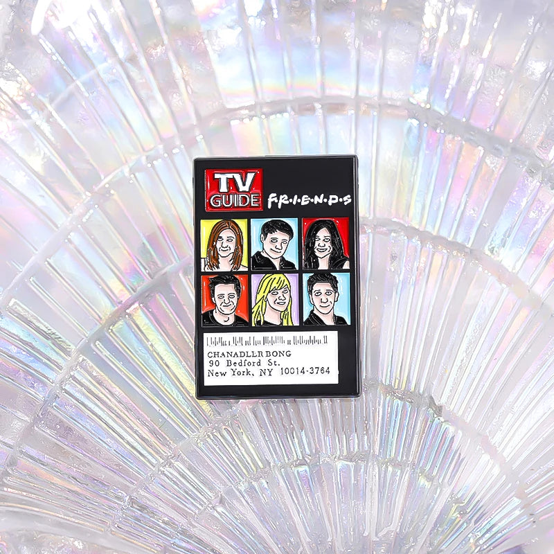 TV Show Friends Collection Enamel Pins Custom Sitcoms Character Role Brooch Backpack Lapel Badge Jewelry Accessory Gift for Fans