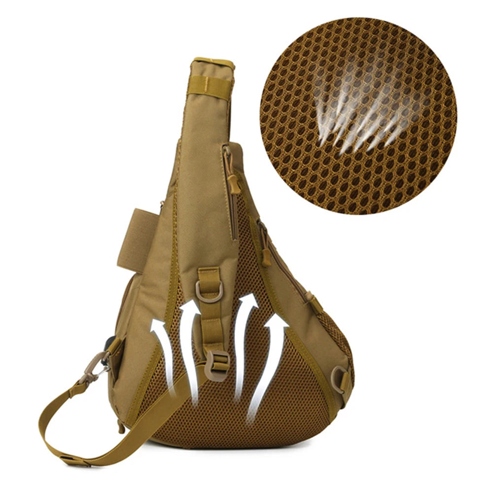 Tactical Chest Bag Outdoor Backpack Crossbody Sling Shoulder Bag Rucksack for Outdoor Hunting Camping Hiking
