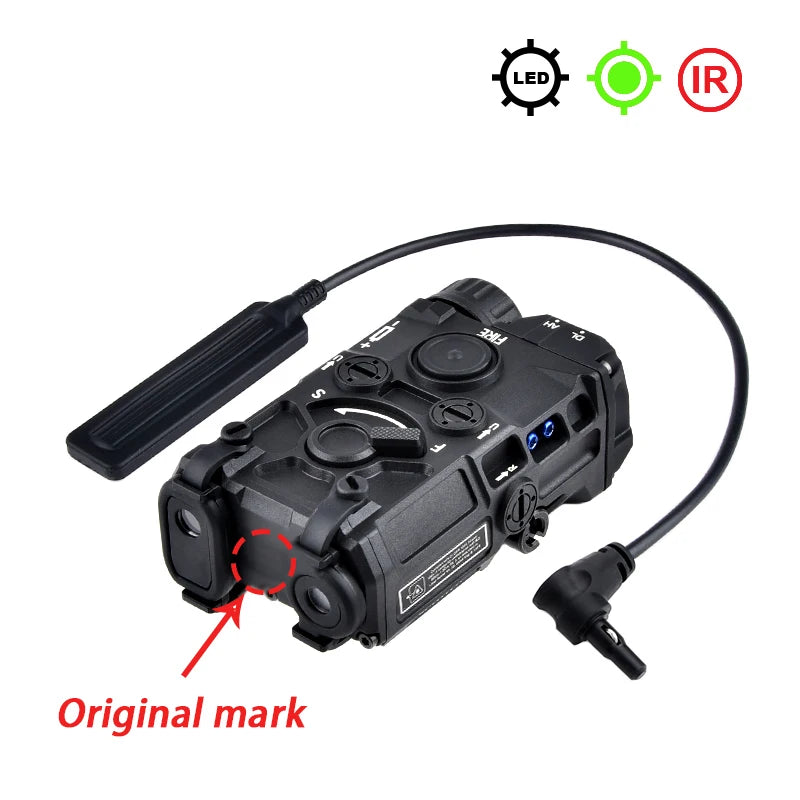 Tactical Nylon Eotec OGL Red Dot Blue Green IR Laser Indicator PEQ 15 OGL White Strobe Flashlight Airsoft Gun Rifle Accessory