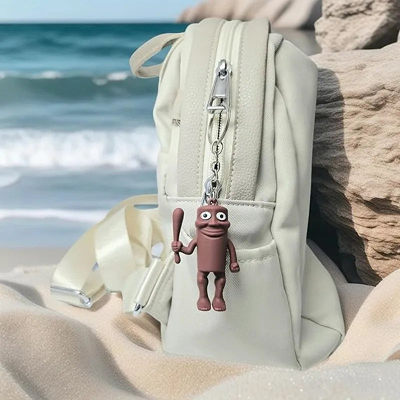 Tungtung Sahur Brainrot Figurine Keychains Shark Tralalero Tralala Plush Keychain Ballerina Cappuccino Brr Patapim Keyrings Deco